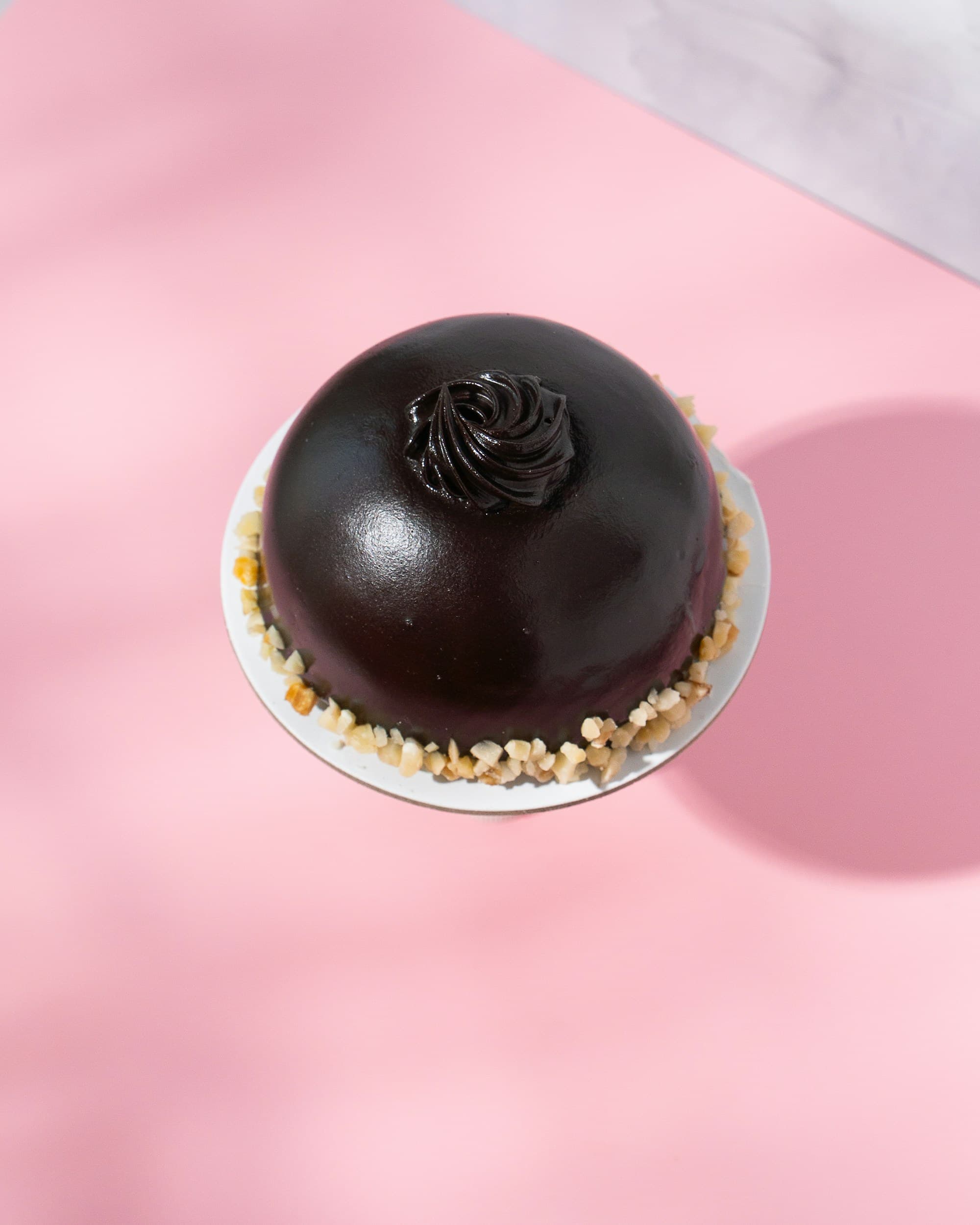 Dark chocolate dome