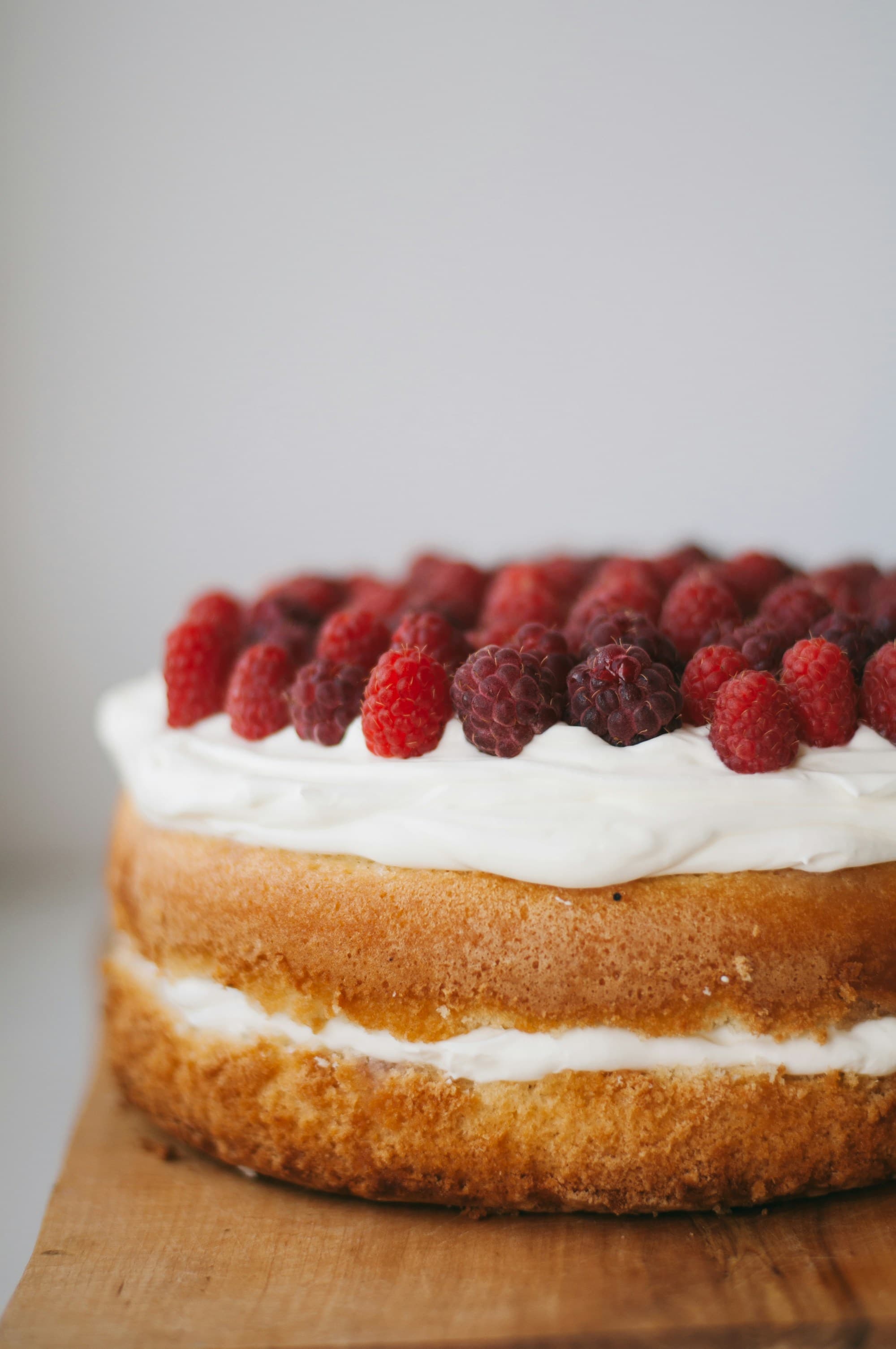 Raspberry cream sponge