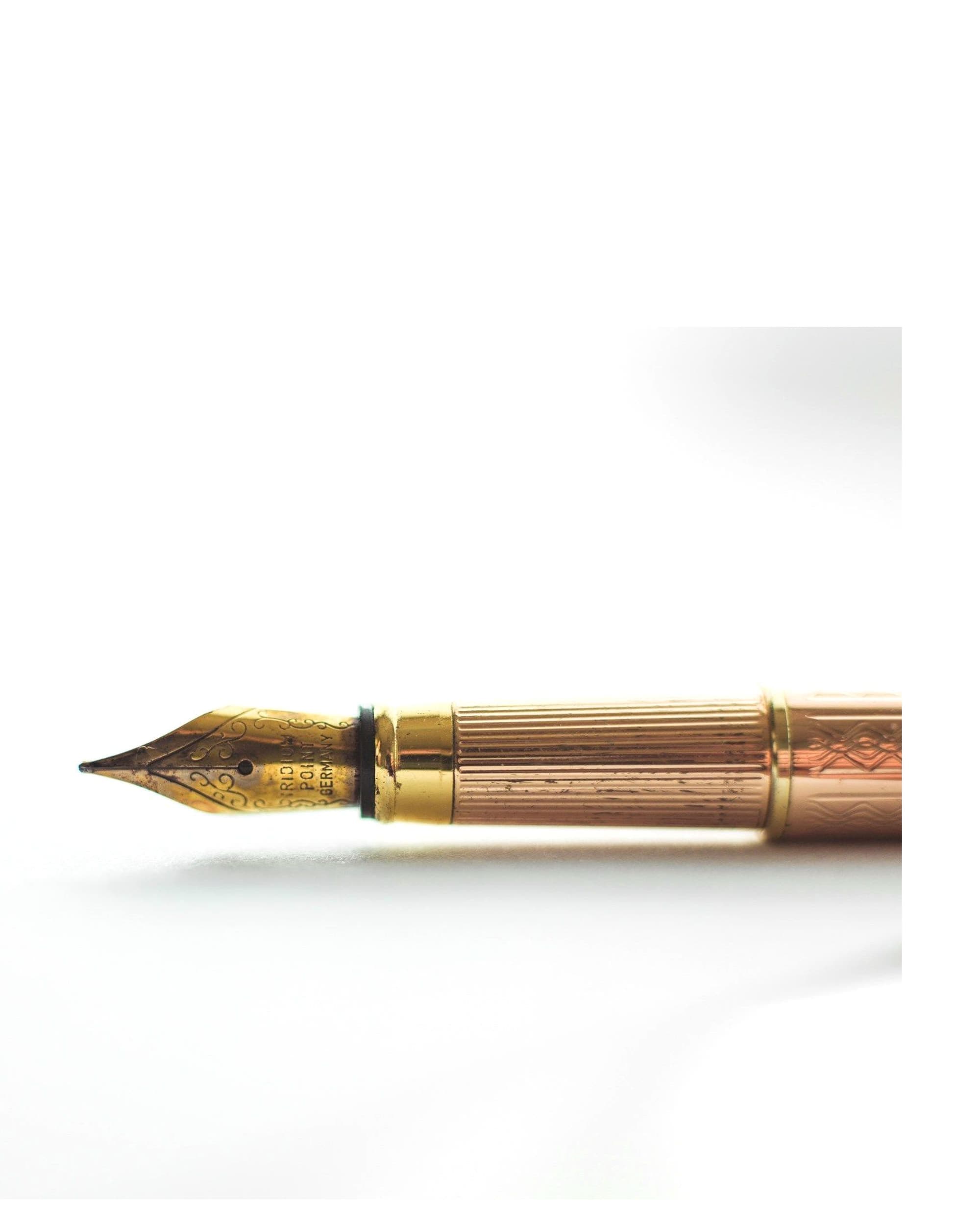 Fountain pen, brass
