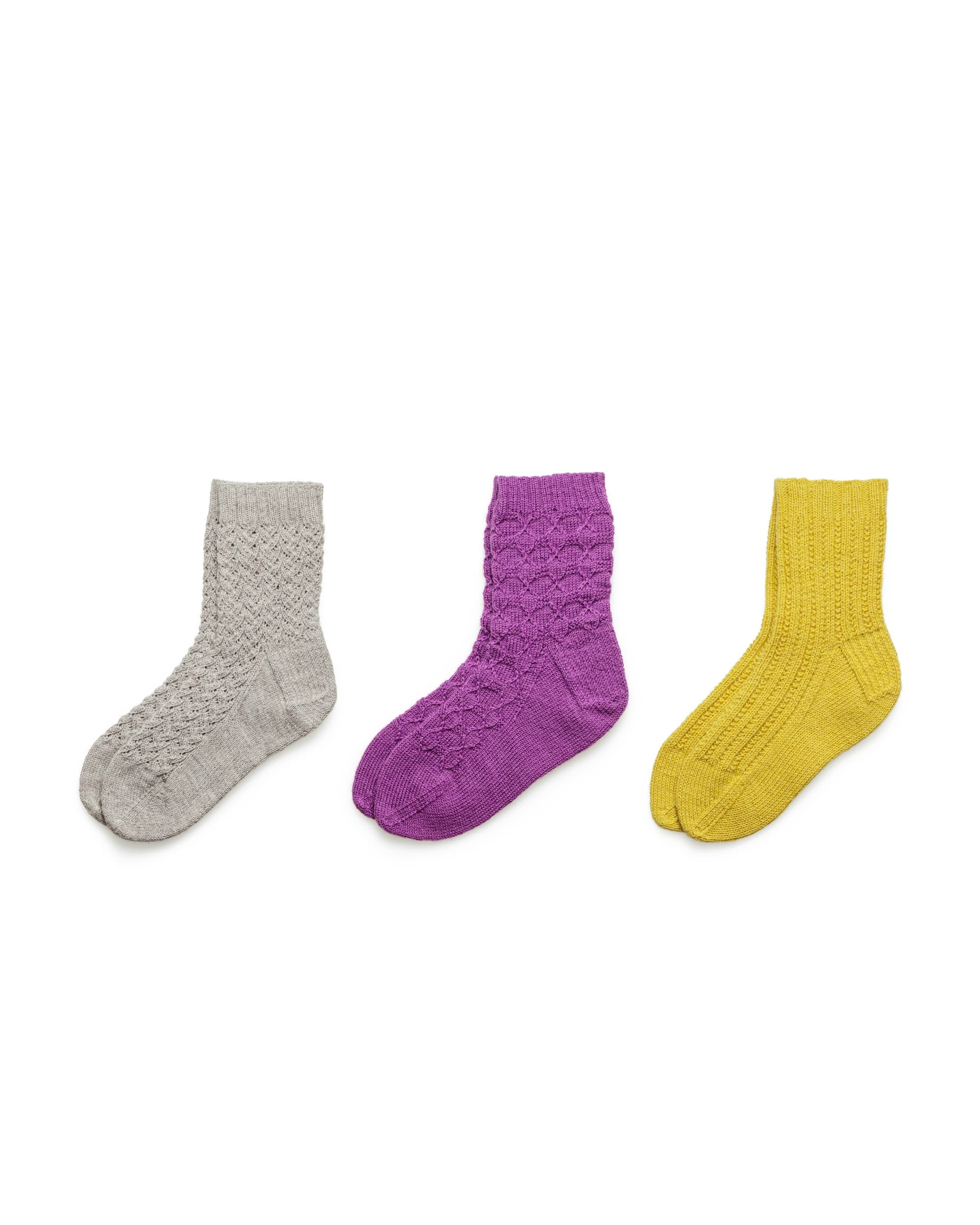 Wool socks, three pairs
