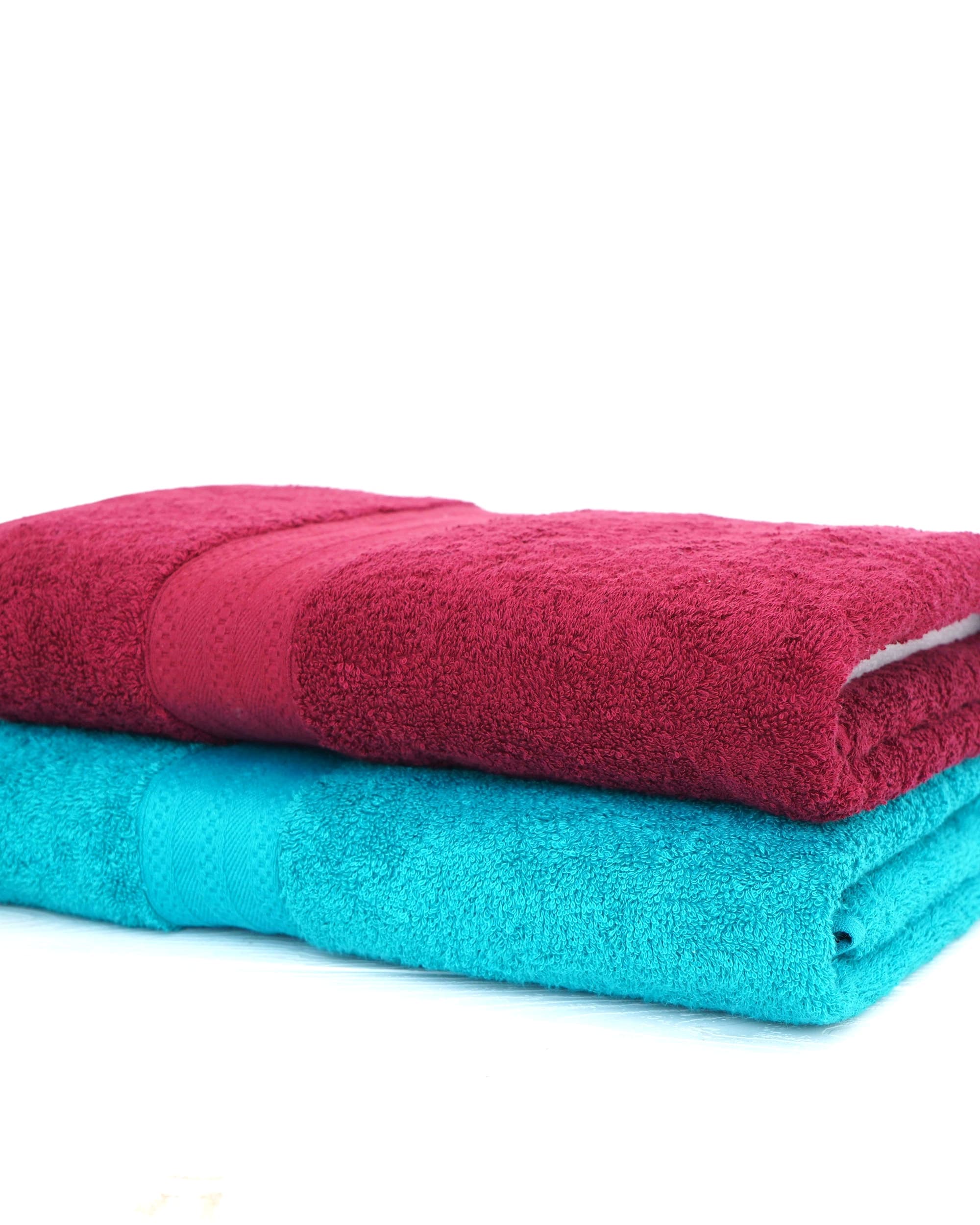 Cotton bath towel, two
