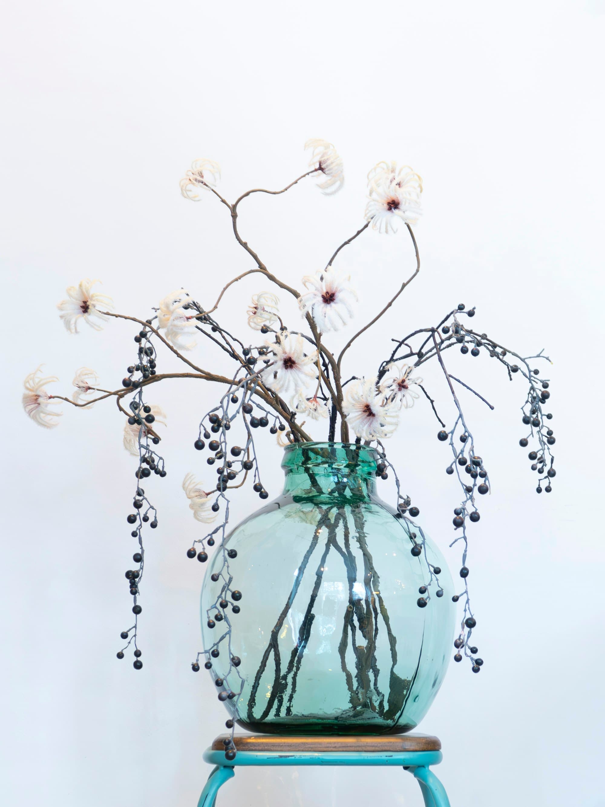 Vase, sea green