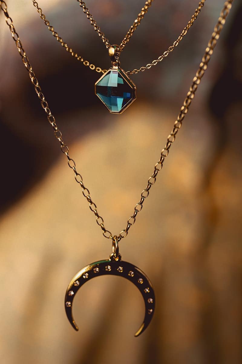 Crescent pendant