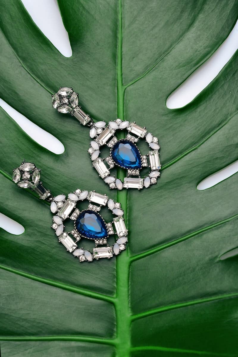 Sapphire drop earrings
