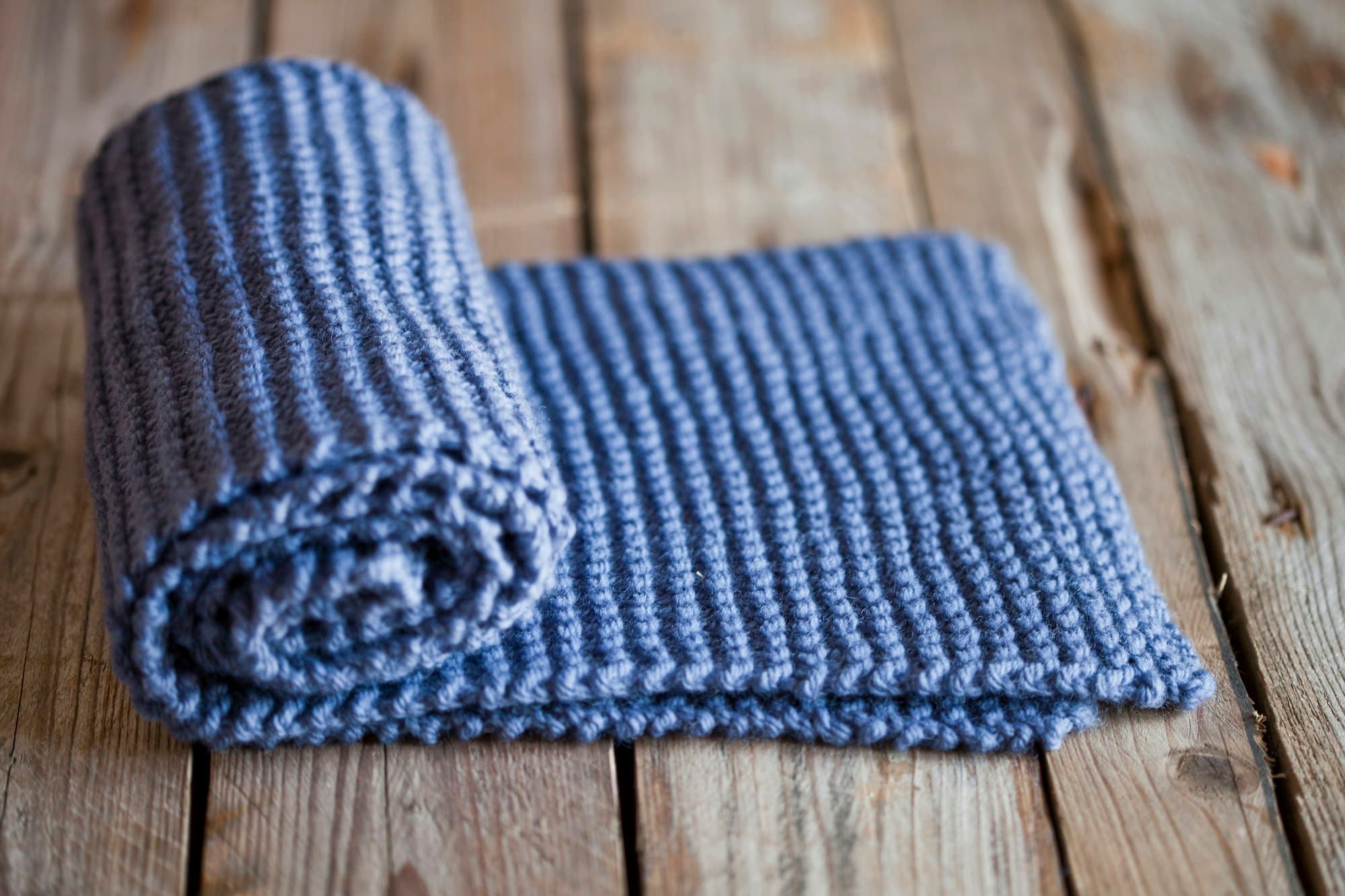 Pram blanket, indigo
