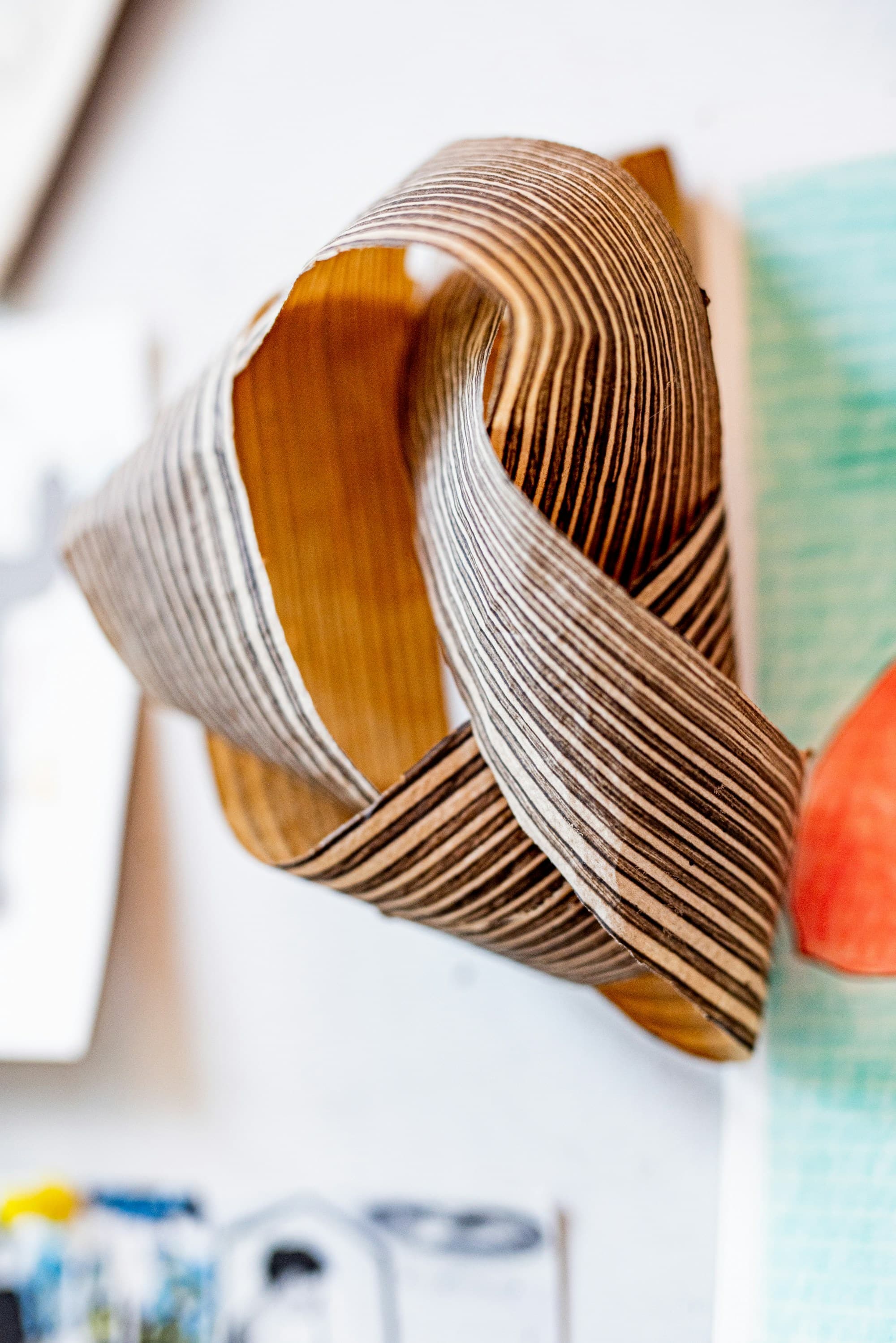 Wrap, twisted stripe