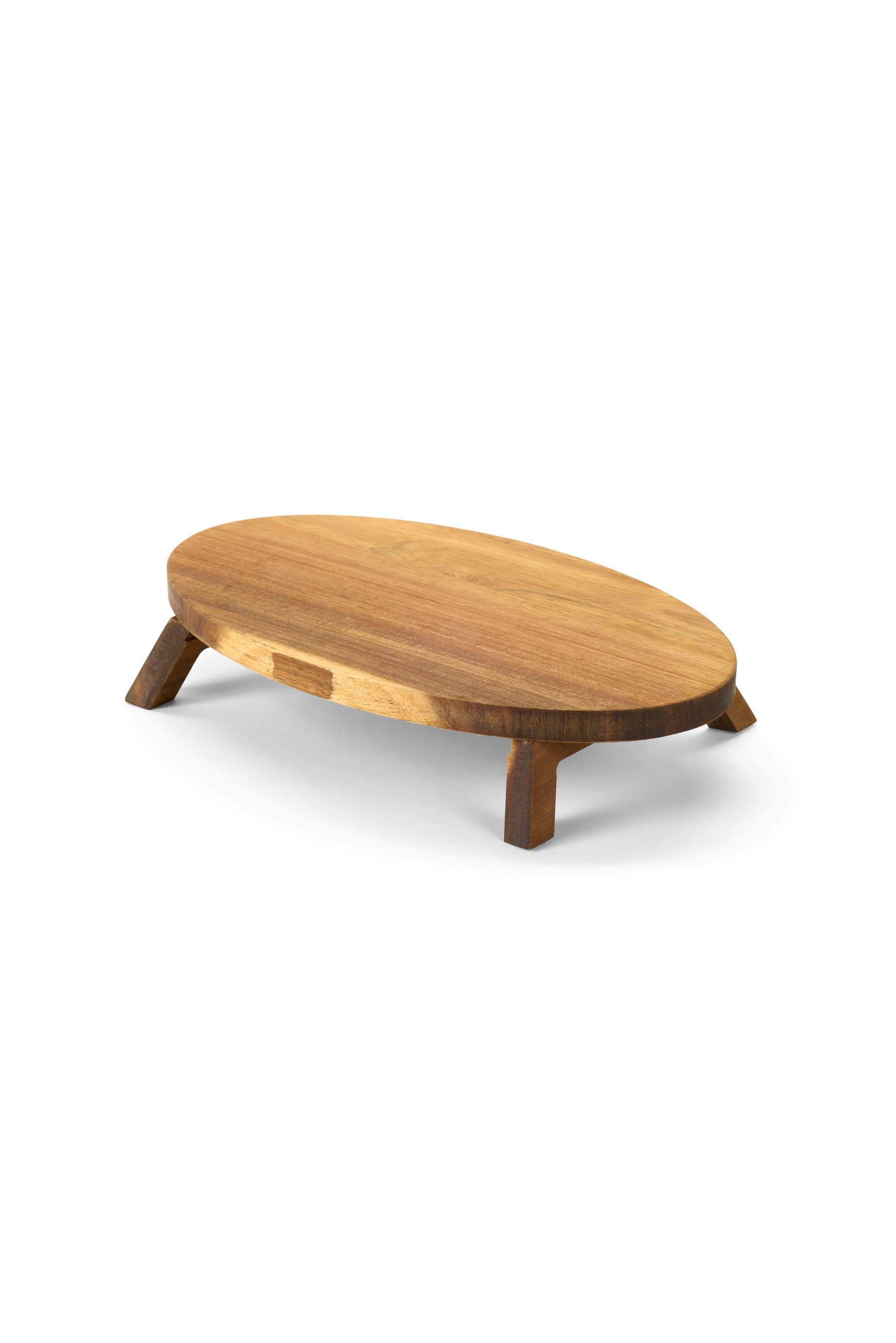 Oval board, turned legs