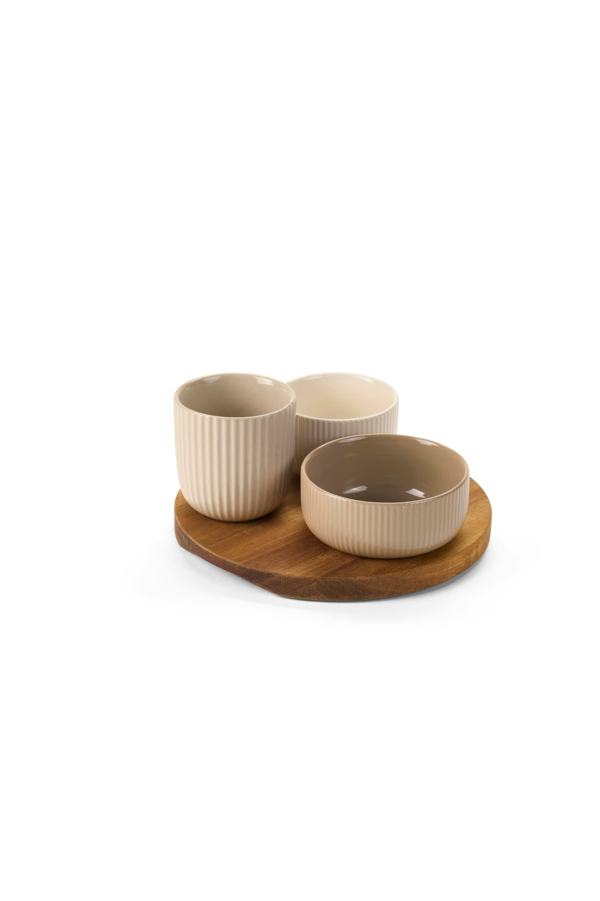Round board and bowls